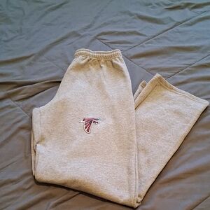 Gray Sweatpants with Atlanta Falcons Logo
